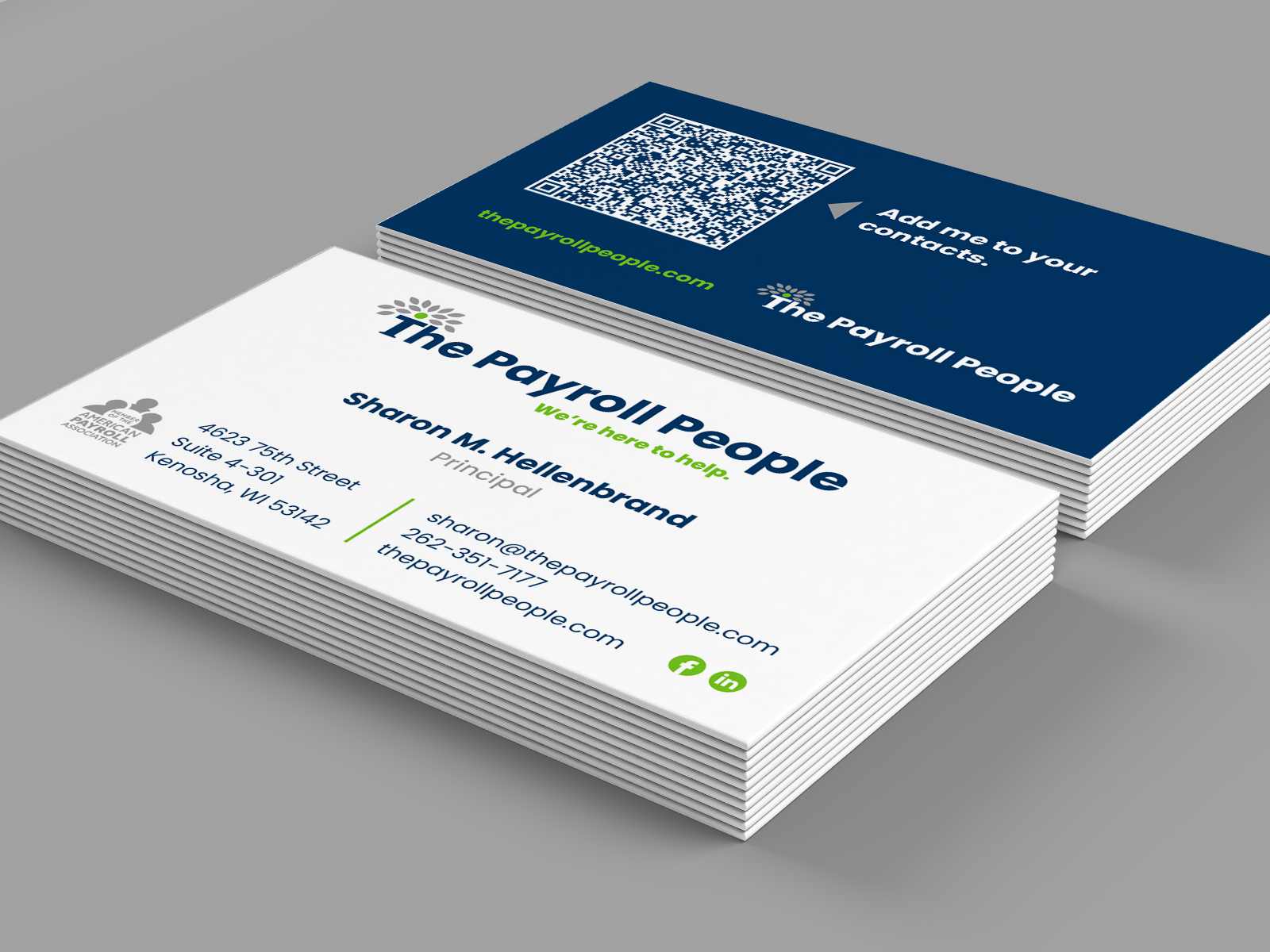 Payroll People Business Card Mockup 122022