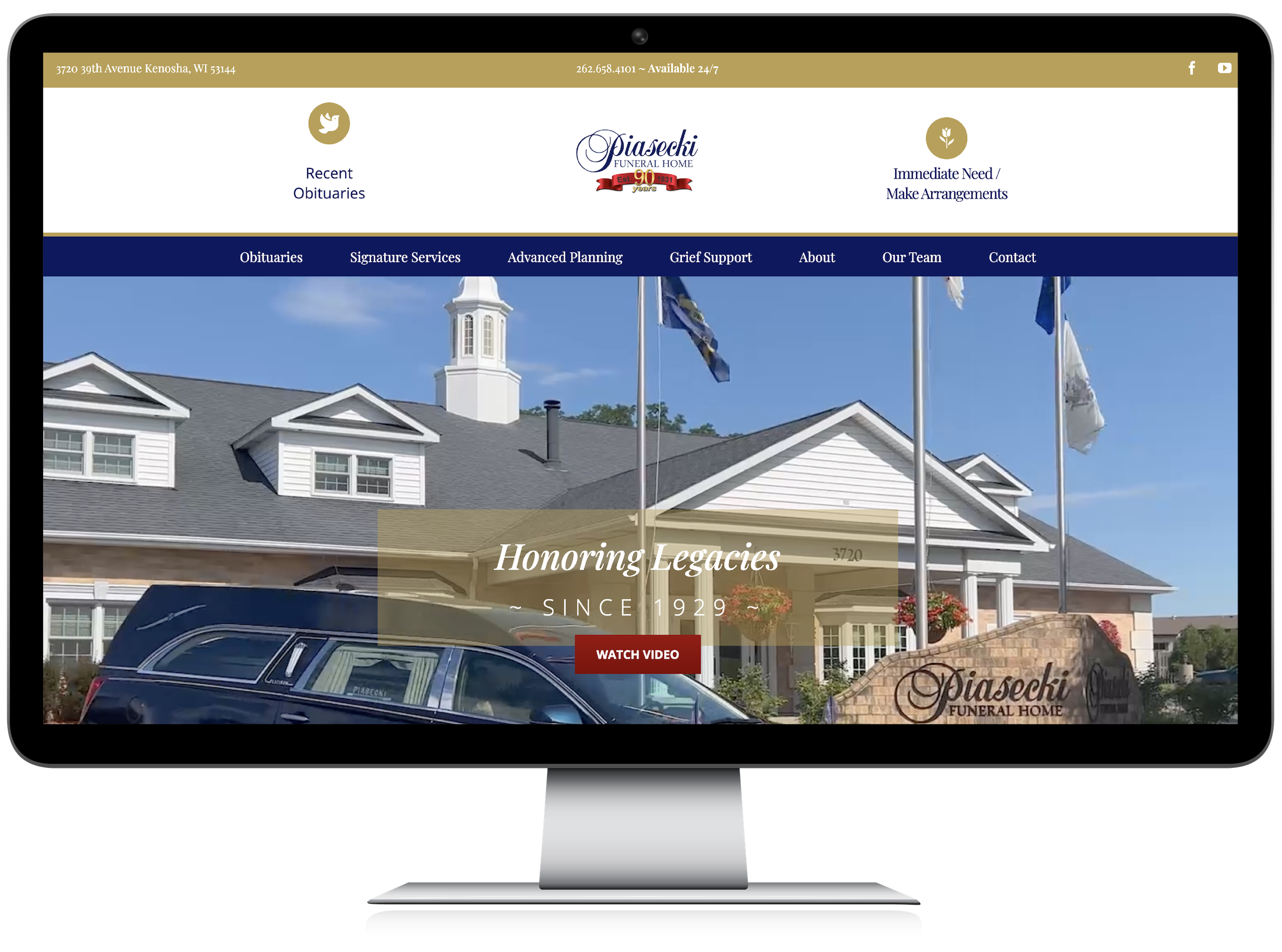 Piasecki Website Mockup Piasecki Website Mockup