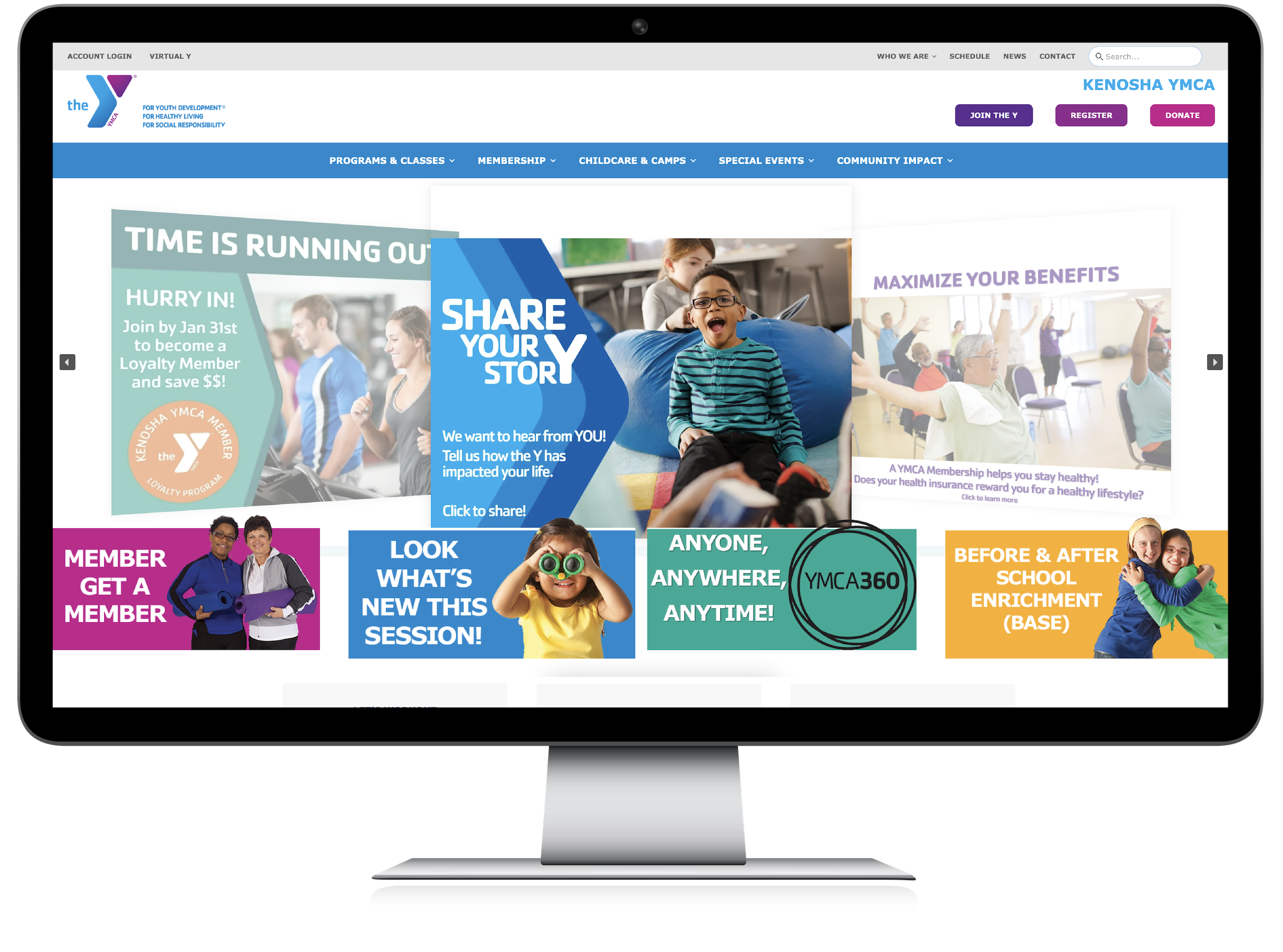 Ymca Websitemock