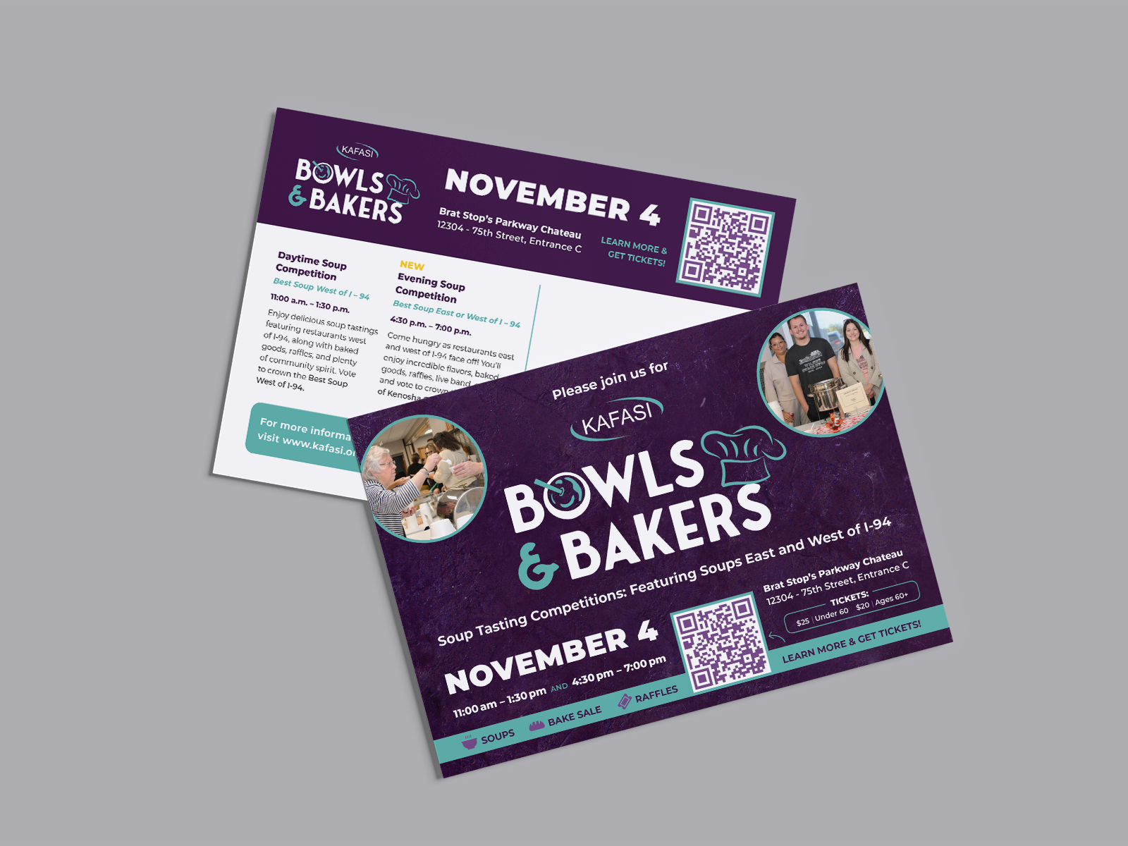 Bowls Postcard Mockup
