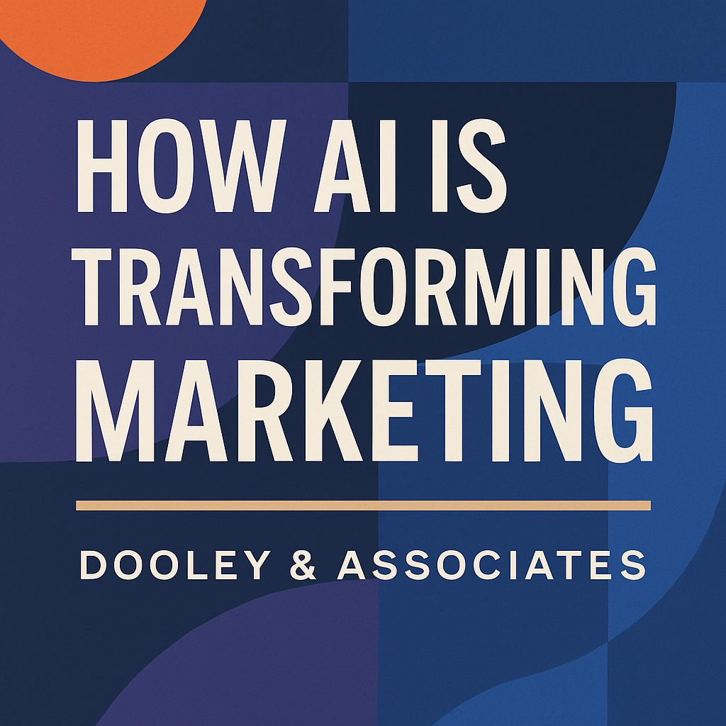 Example of AI Generated Image Sample AI Generated Image with the text HOW AI IS TRANFORMING MARKETING