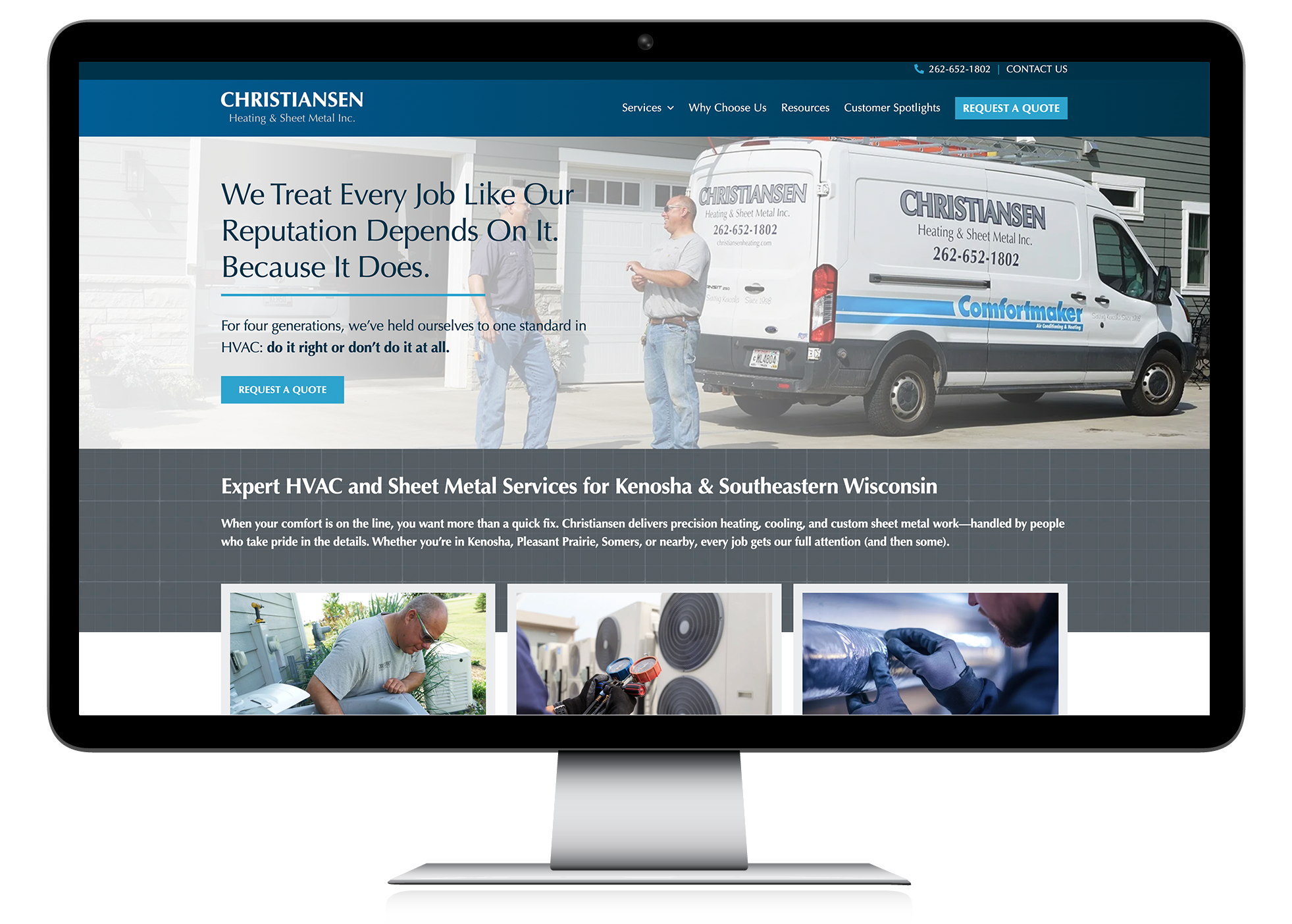 Christiansen Web Mockup