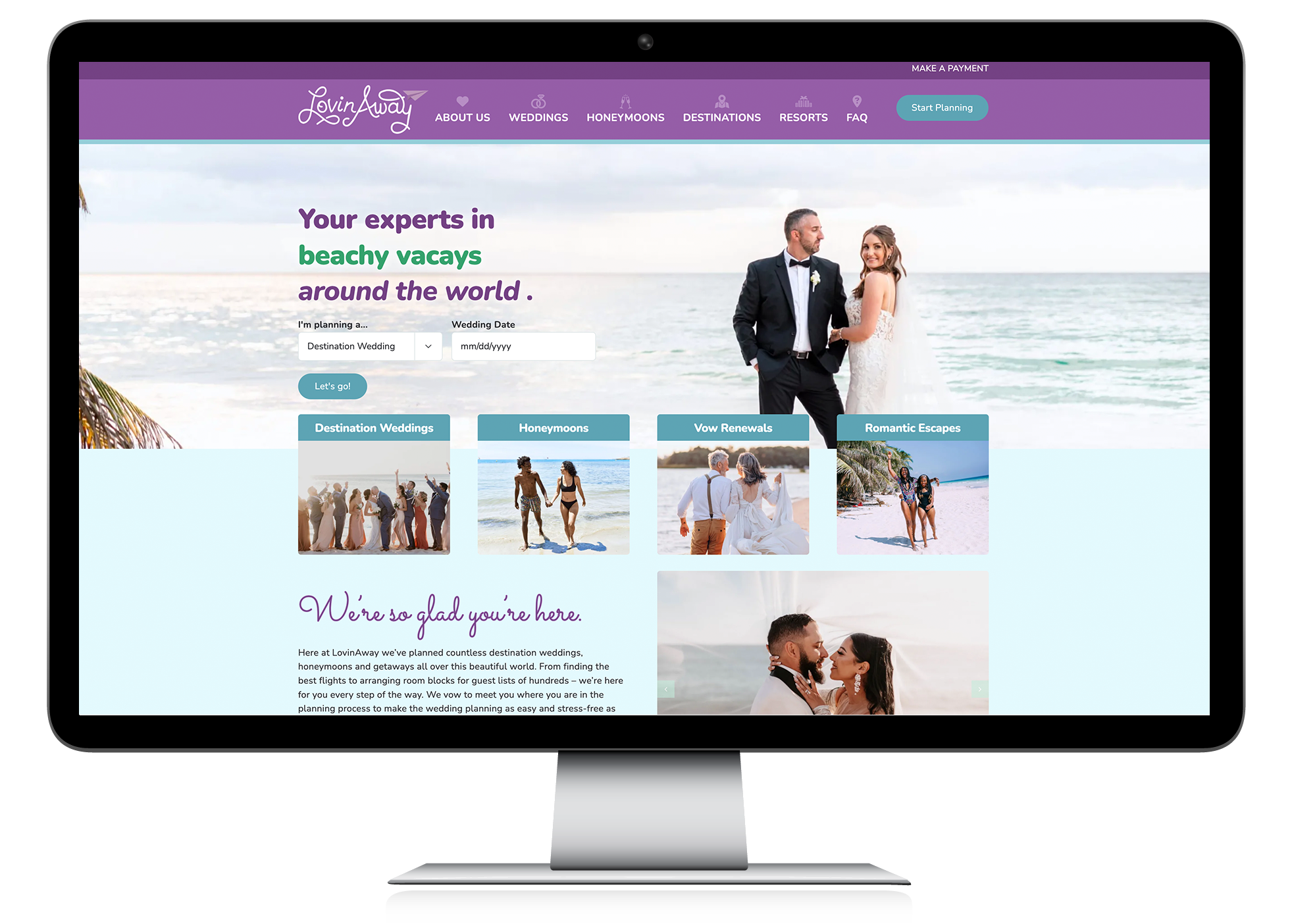 Lovinaway Web Mockup