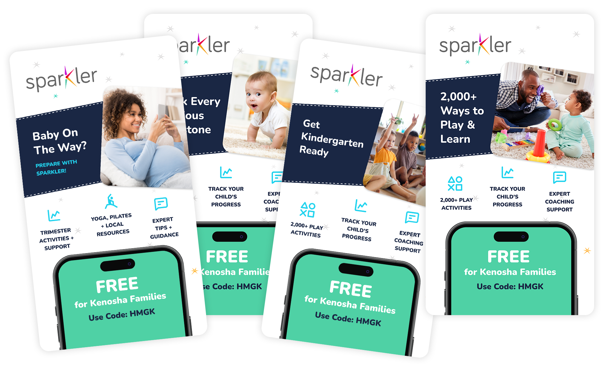 Sparkler Posts Mockup